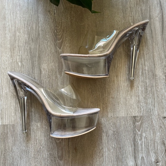 Clear Platform Heels size 8 - Picture 2 of 9